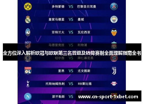 全方位深入解析欧冠与欧联第三名晋级及转降赛制全面理解指南全书 全方位深入解析欧冠与欧联第三名晋级及转降赛制全面理解指南全书